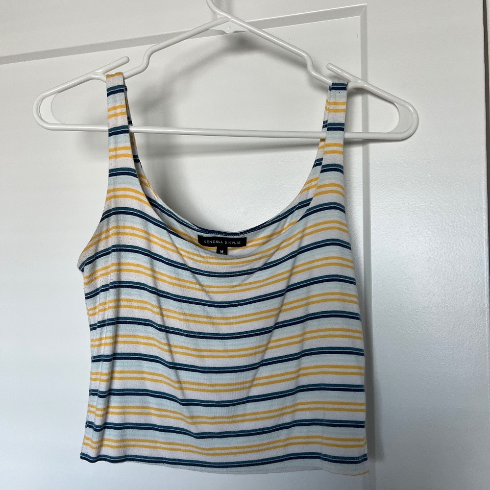 Stripped Blue and Yellow tank top